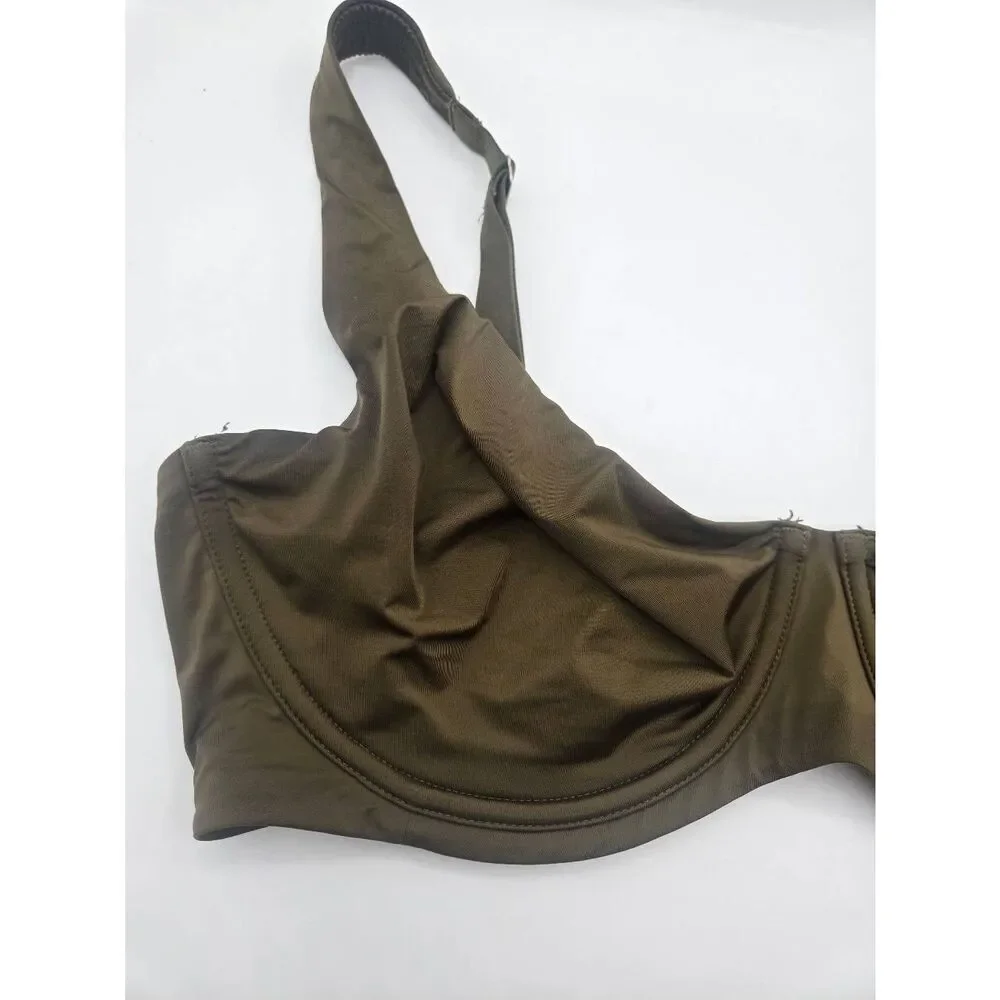 Cuup Bra Size 40E The Scoop Olive Green Underwire